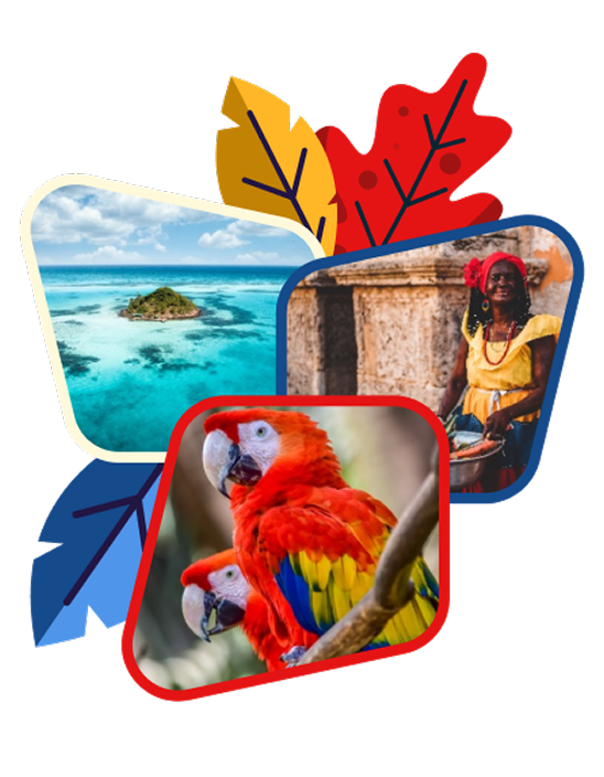 Collage de imágenes de Colombia